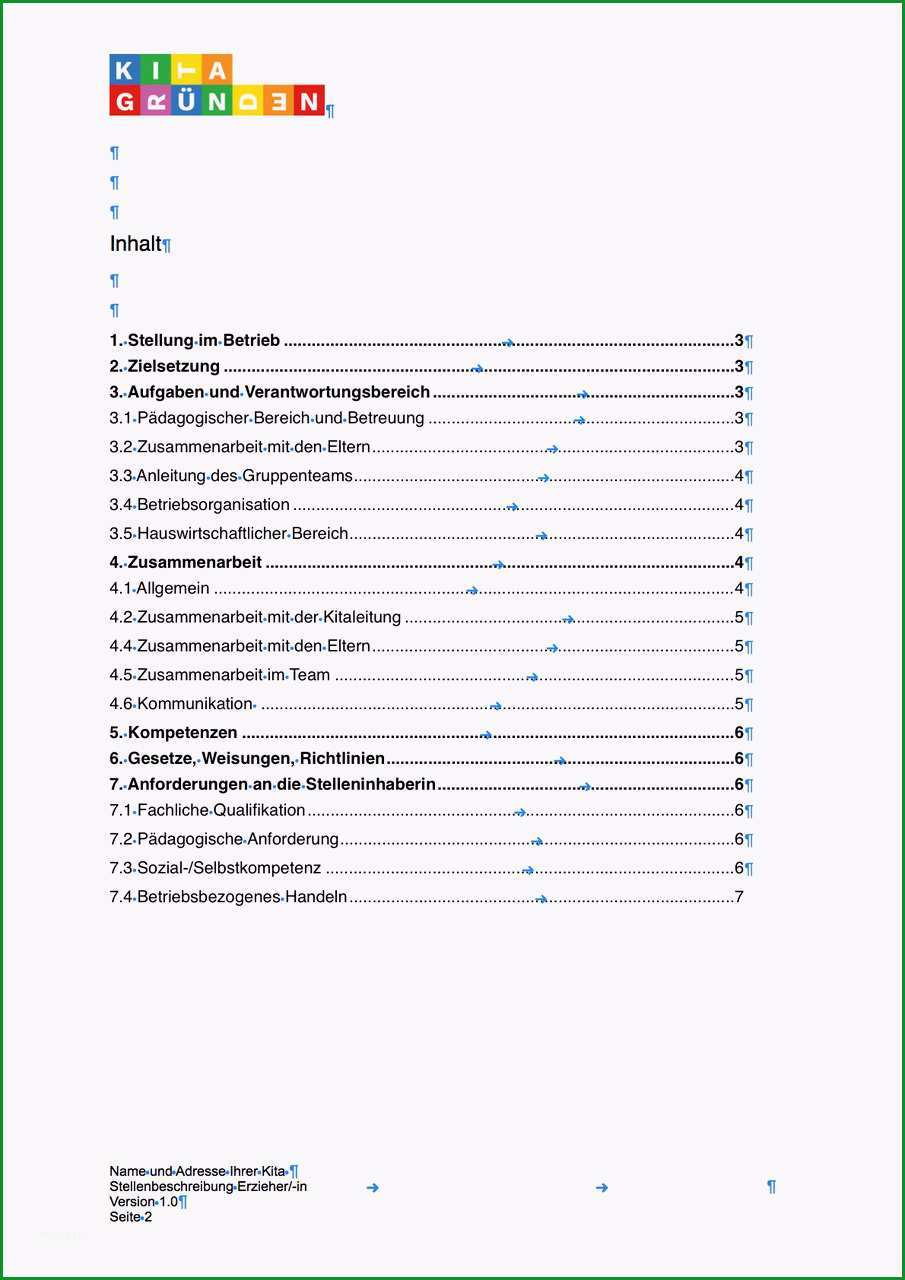 16 stellenbeschreibung vorlage excel