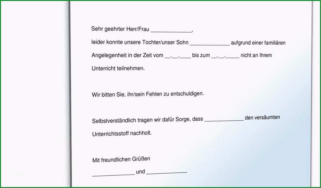 21 entschuldigung schule vorlage kostenlos