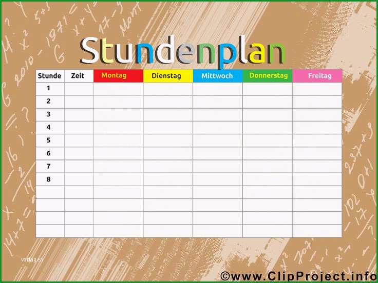 stundenplan schule