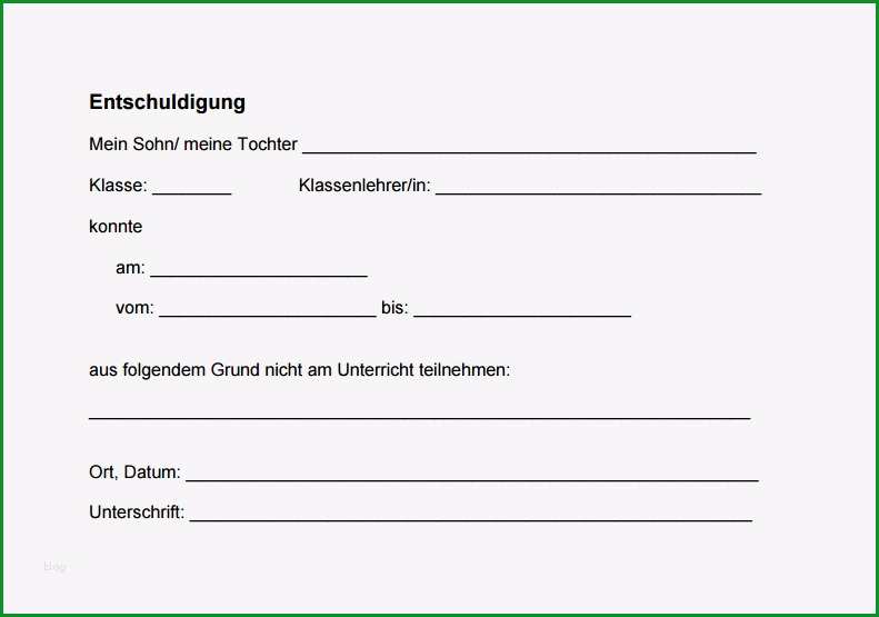 entschuldigung schule vorlage pdf