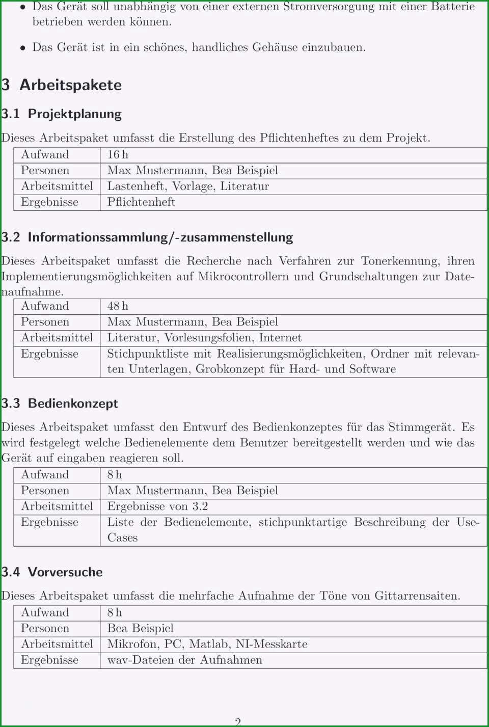 pflichtenheft vorlage maschinenbau