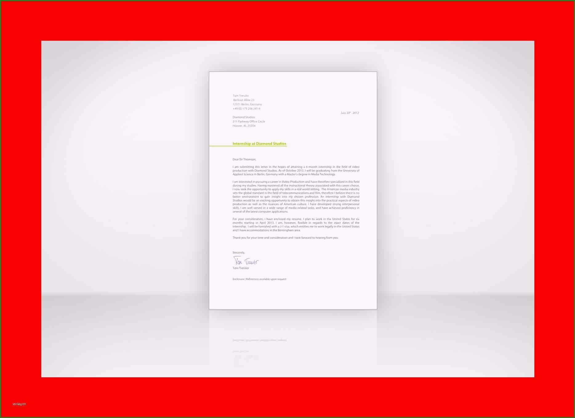 coverletter example cv englisch muster