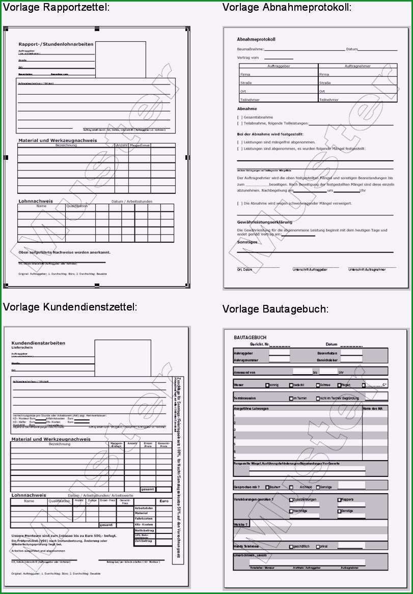 bautagebuch vorlage