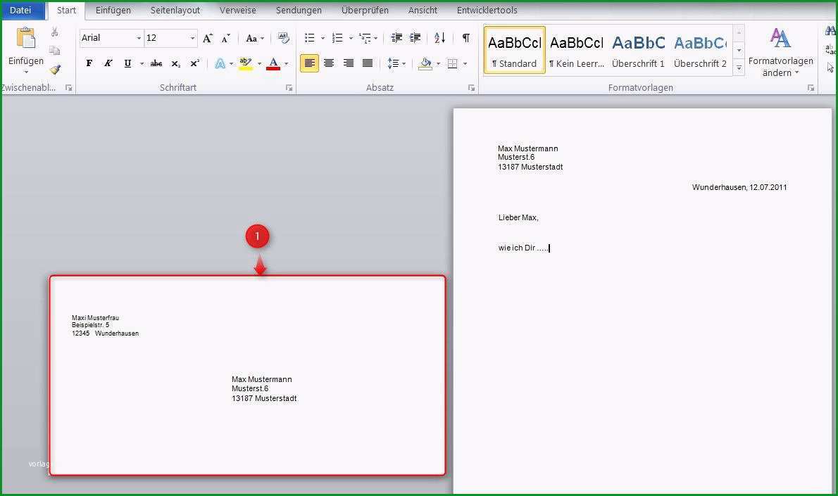 briefumschlage in word 2010 drucken6025