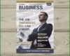 Atemberaubend Business Magazin Cover Vorlage Mit Foto