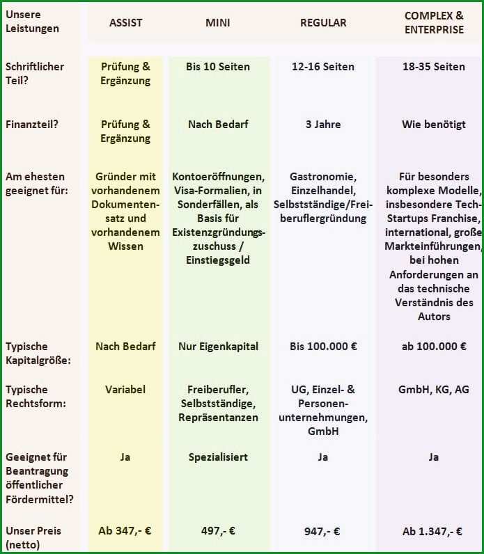 businessplan erstellen lassen kosten