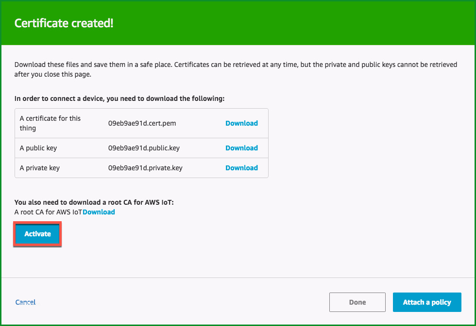 create device certificate