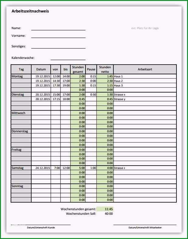 datev vorlage zur dokumentation der taglichen arbeitszeit