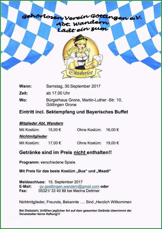 einladung oktoberfest vorlage kostenlos