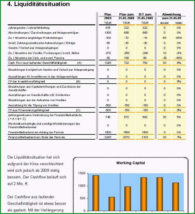 Finanzbericht Vorlage