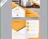 Atemberaubend Gelbe Bi Falten Broschüre Vektor Design Vorlage