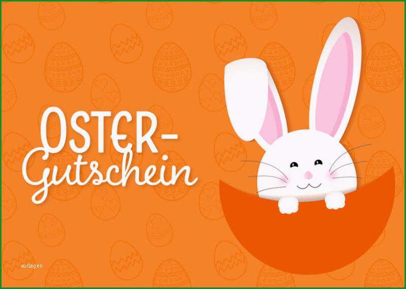 geschenkgutschein osterhase