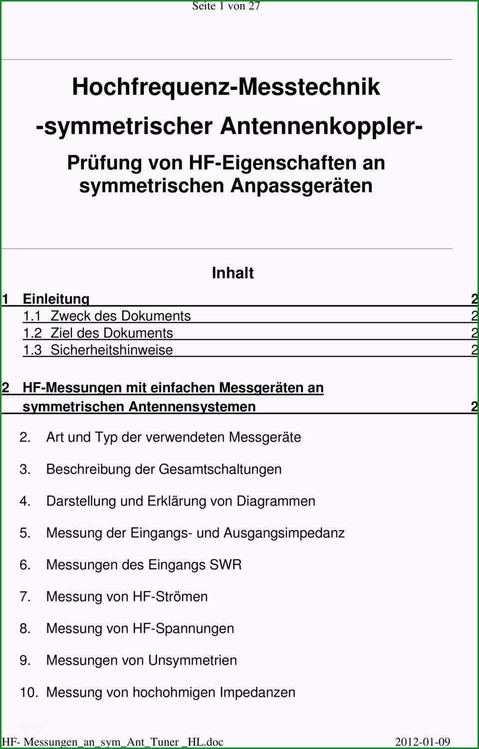 Hochfrequenz messtechnik symmetrischer antennenkoppler