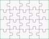 Atemberaubend Jigsaw Puzzle Leere Vorlage 4 X 5 20 Stück — Stockvektor