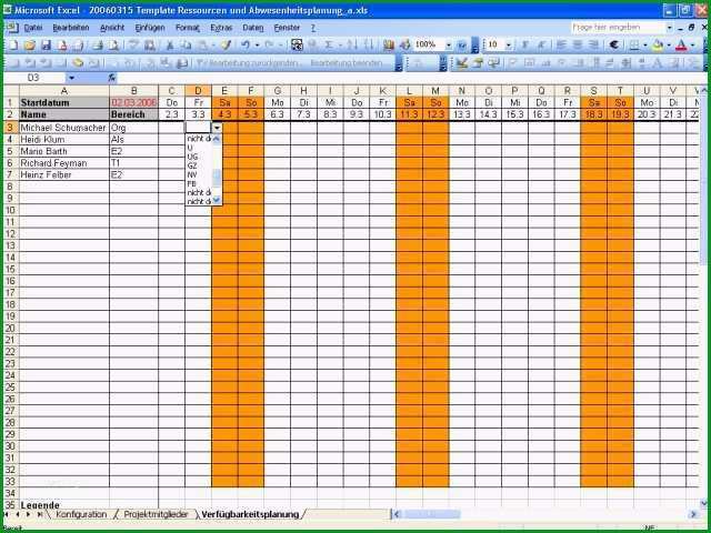 Atemberaubend Kapazitätsplanung Mitarbeiter Excel Vorlage Genial Kleine