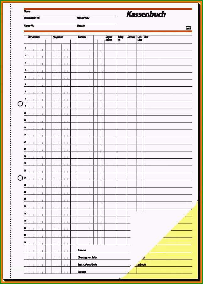 kassenbericht vorlage pdf excel vorlagen kostenlos papacfo