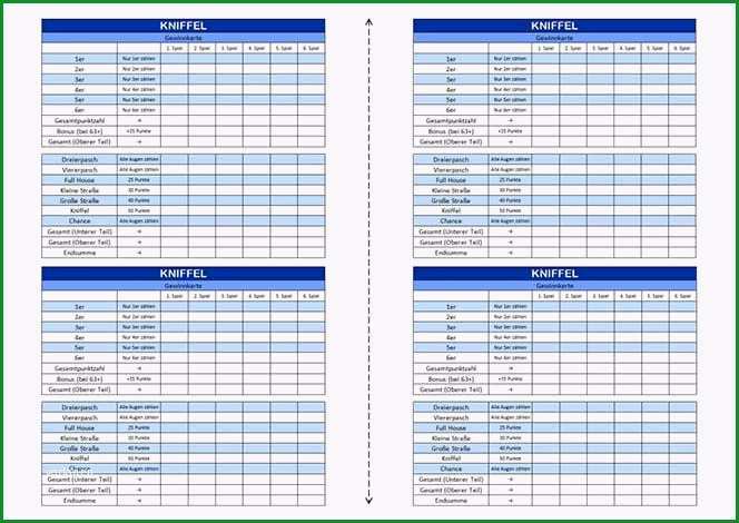 Kniffel Vorlage: 18 Empfehlungen Für Deinen Erfolg 2