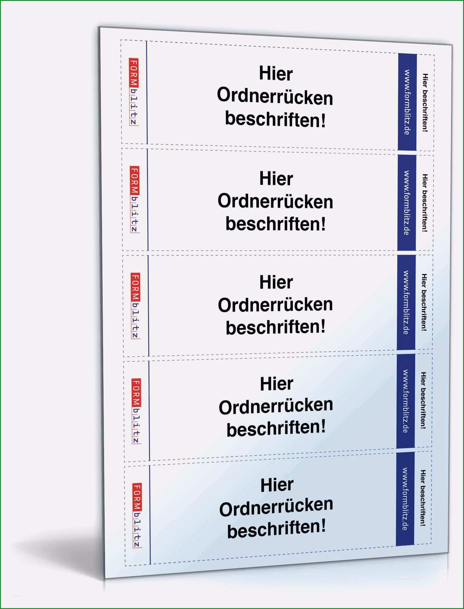 ordnerrucken vorlage word 2010 luxus ordnerrucken fur leitz ordner hochformat 5 3 x 18 8