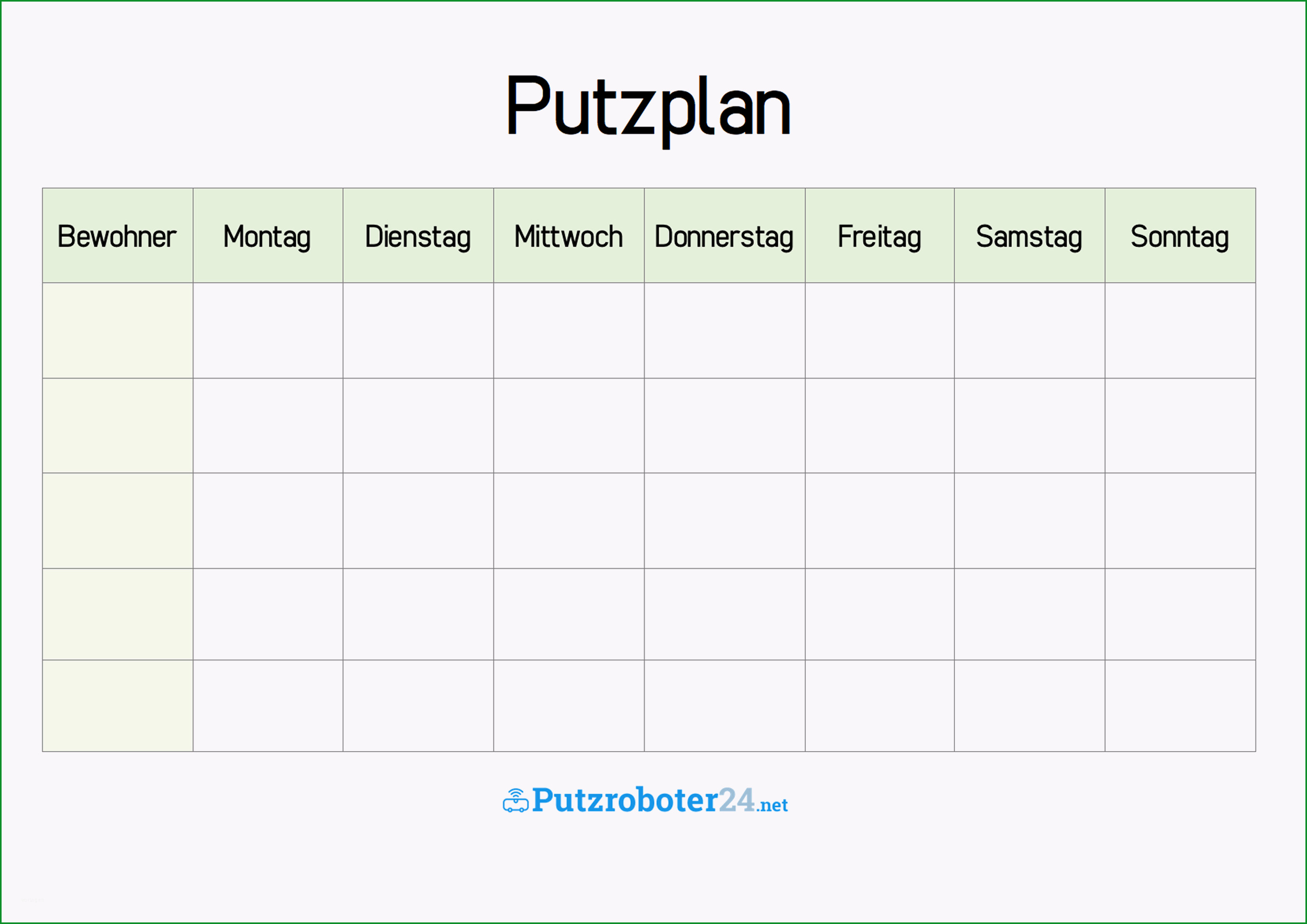 putzplan vorlage 8