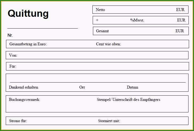 quittung vorlage excel timothy hodge 2