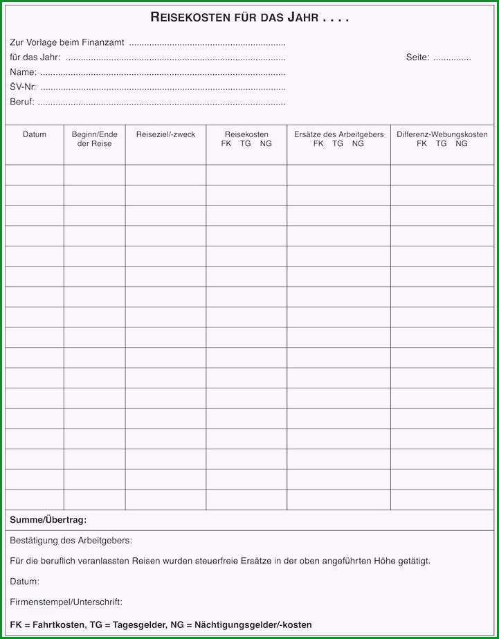 reisekostenabrechnung formular excel kostenlos 2017 vorlage reisekostenabrechnung