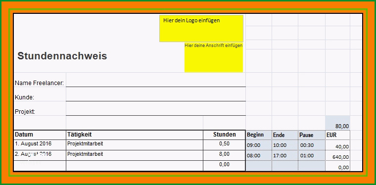 stundenzettel vorlage kostenlos pdf stundenzettel250 mit pause png