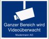 Atemberaubend Videoüberwachung Hinweisschild Gratis Word