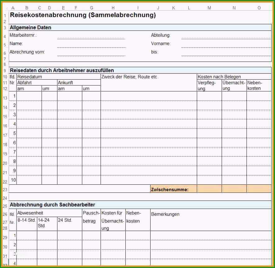 vorlage reisekostenabrechnung pdf luxus schn reisekosten vorlagereisekostenabrechnung vorlage 2017