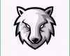 Atemberaubend Wilder Wolf Maskottchen Logo Design Vorlage