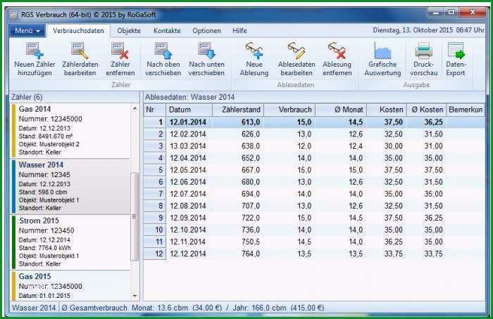zahlerstande ablesen vorlage schonste rgs verbrauch