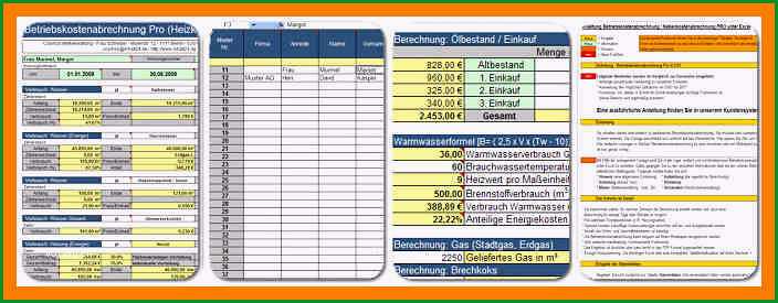 11 betriebskostenabrechnung vorlage excel kostenlos