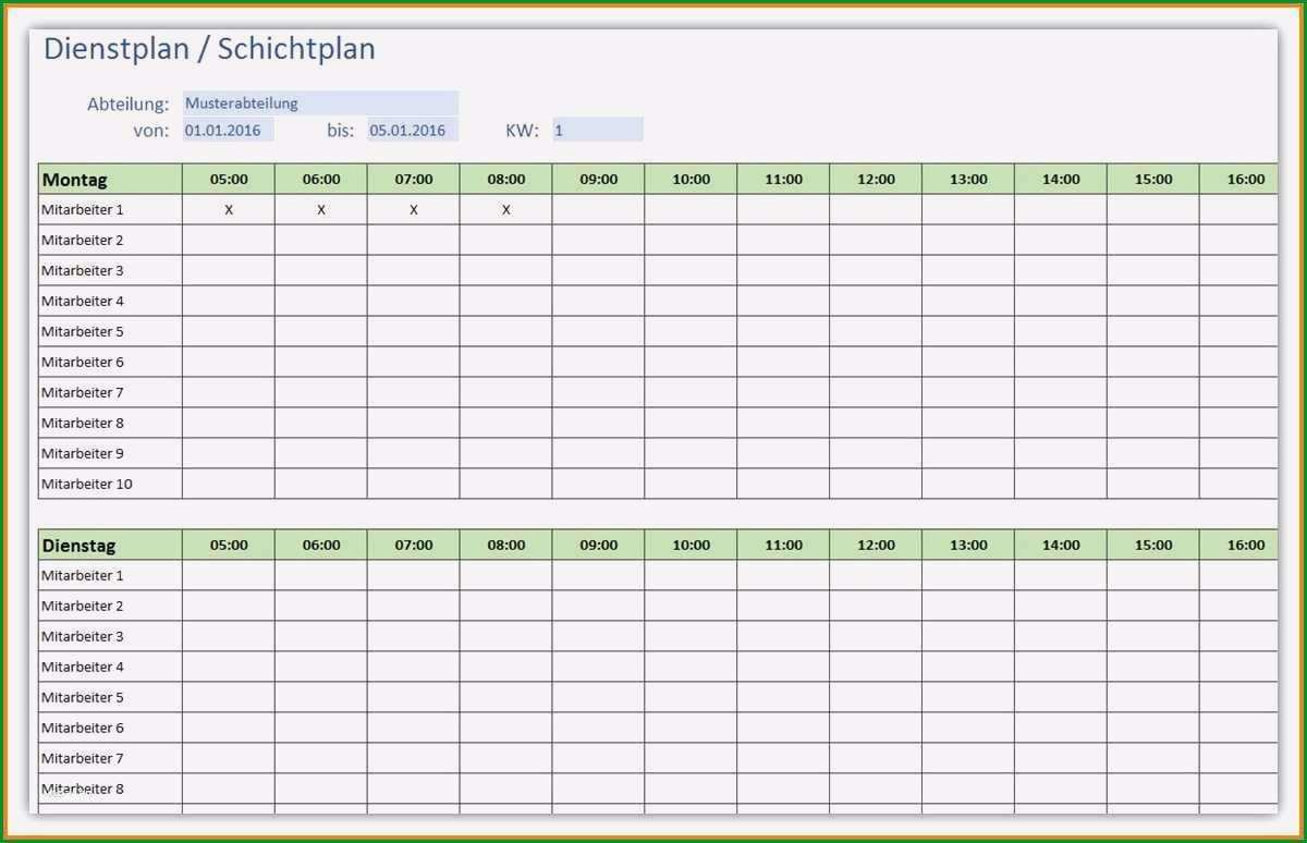 12 arbeitsplan vorlage