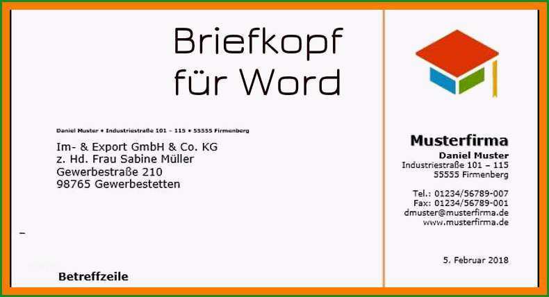 12 briefkopf vorlage word kostenlos