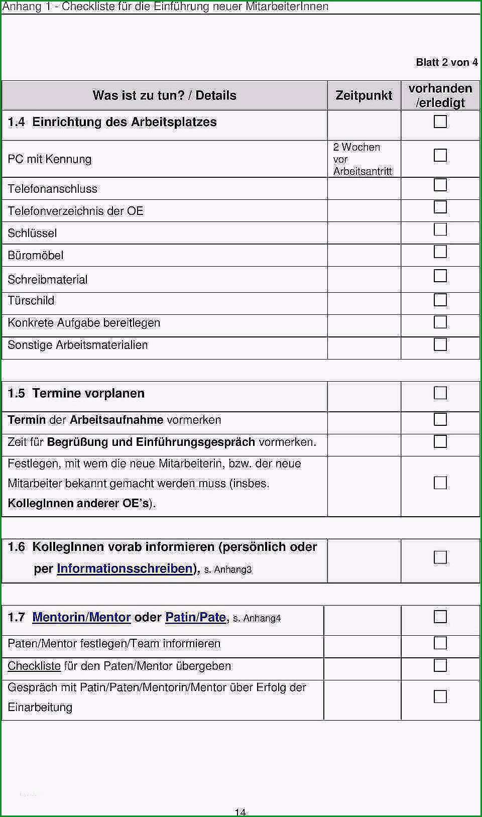 13 checkliste fur neue mitarbeitervorlage