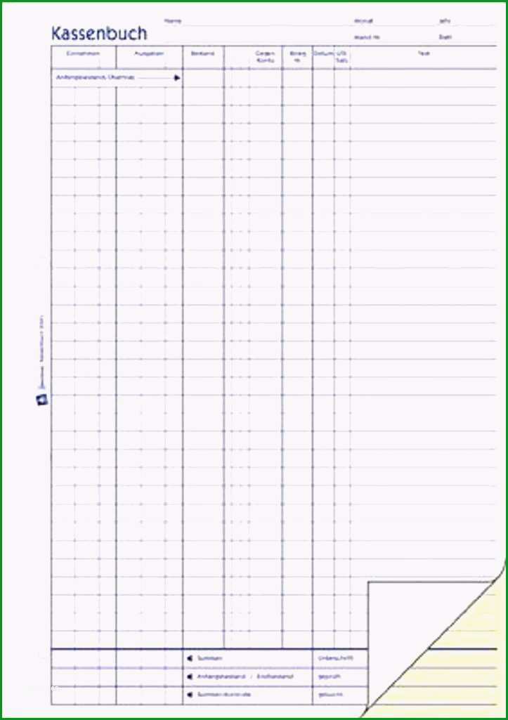 15 kassenbuch vorlage zweckform