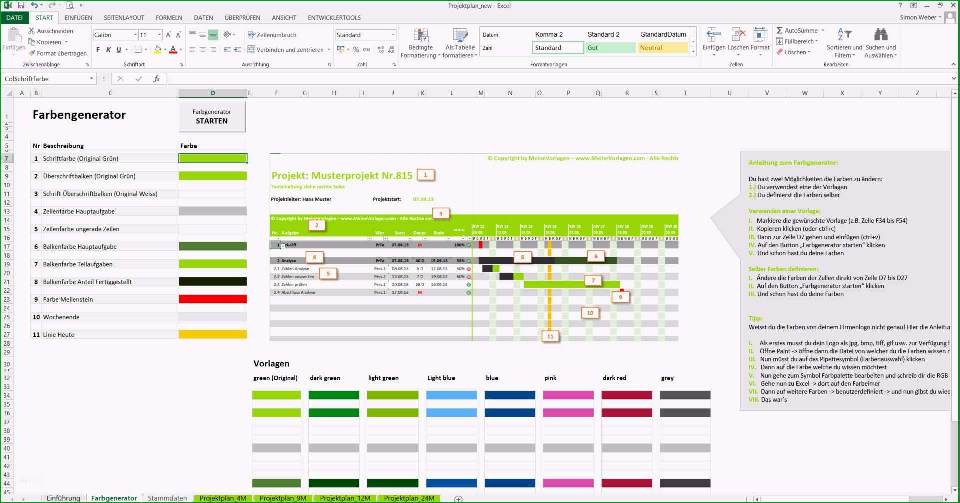 projektablaufplan vorlage