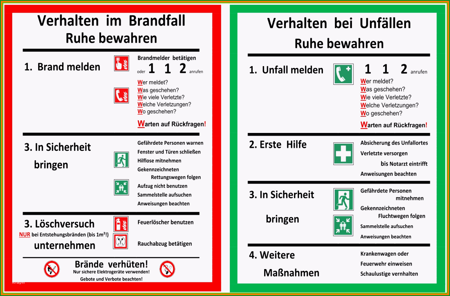 8 muster notfallplan