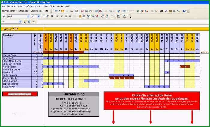 excel vorlage personalplanung kostenlos