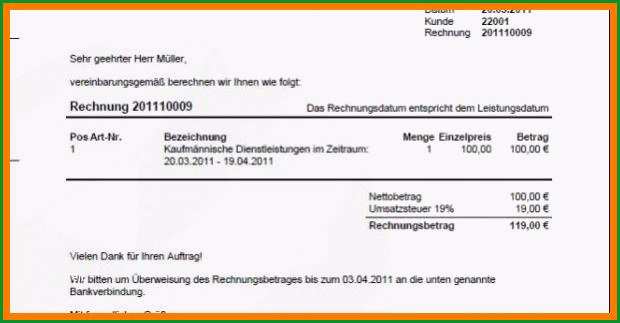 9 kleingewerbe rechnung vorlage