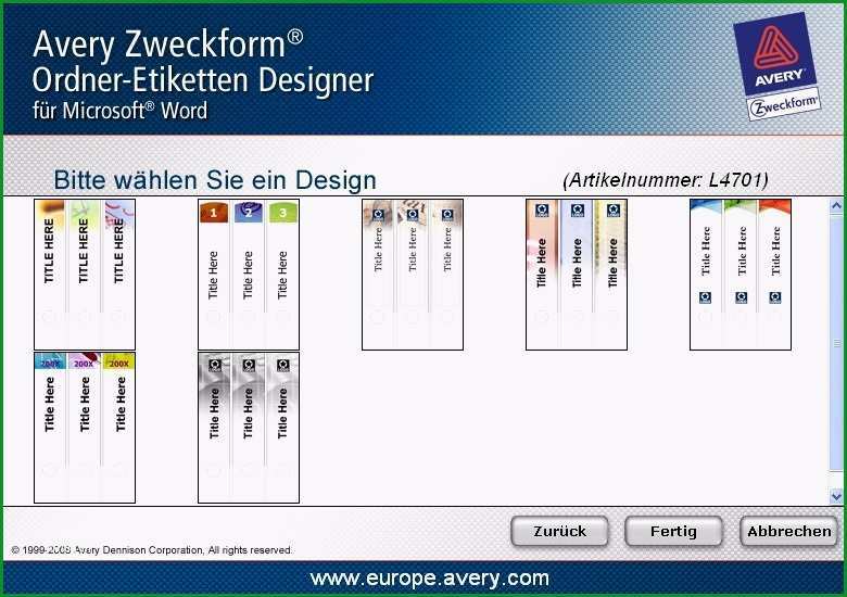 avery zweckform etiketten drucken software