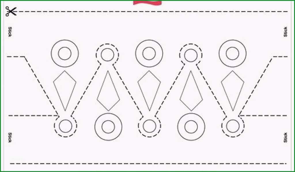 bastelvorlagen krone bastelvorlage zum ausdrucken und ausschneiden