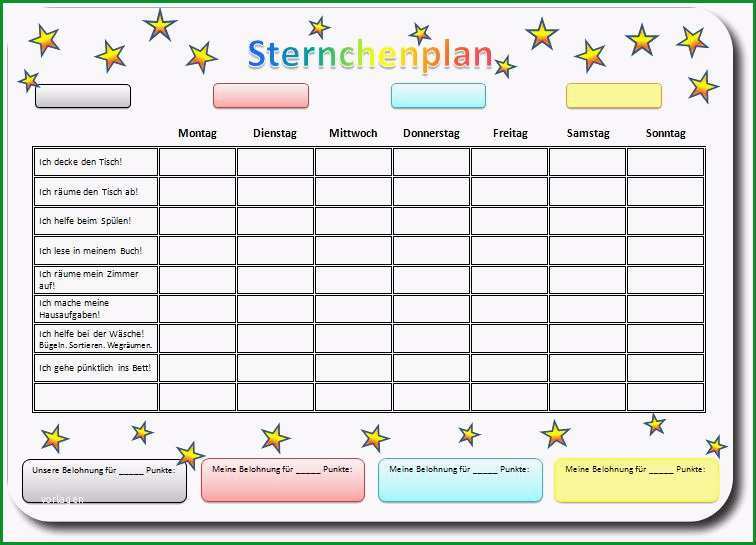 Belohnungssystem Kindern Vorlage: 21 Lösungen Im Jahr 2019 2