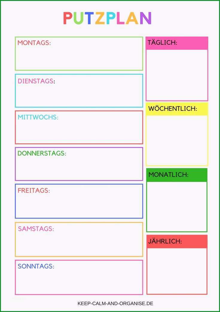putzplan wg