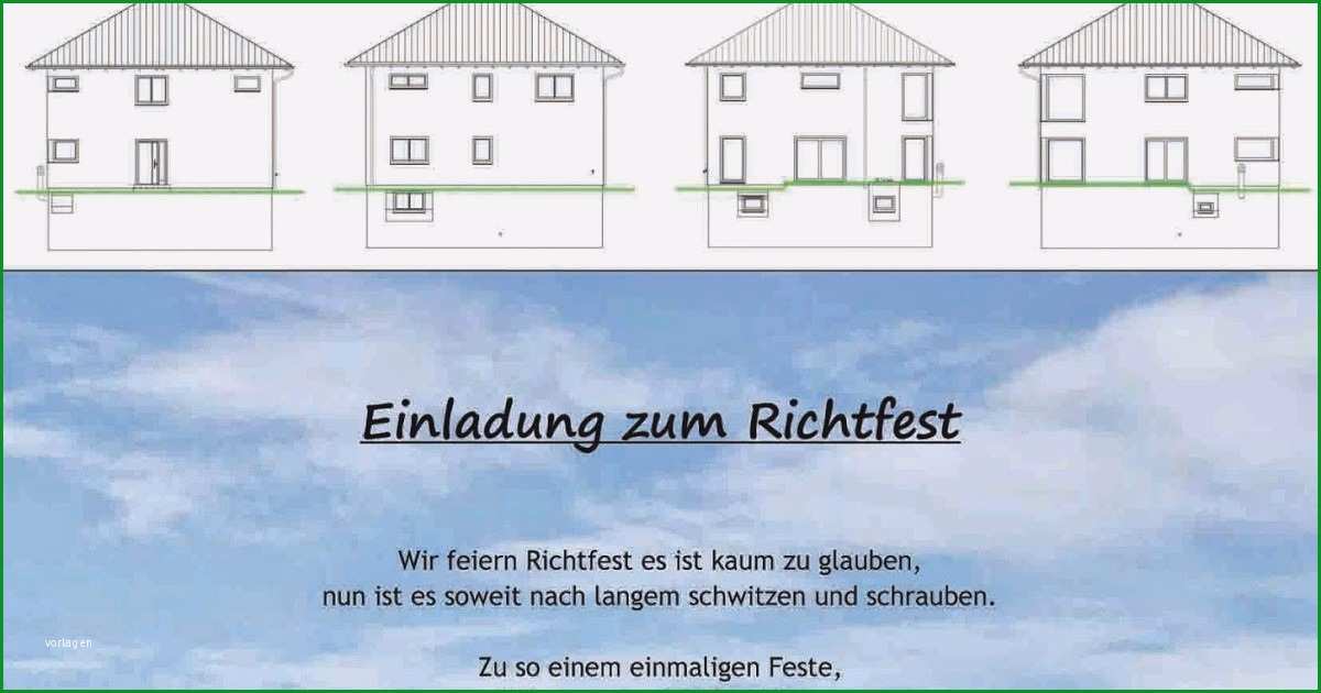 einladung zum richtfest vorlage