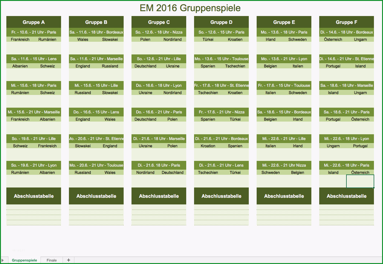 em spielplan gruppenspiele