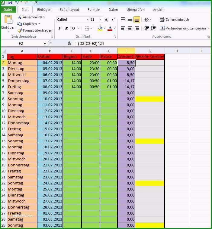 excel arbeitsstunden berechnen vorlage niedliche arbeitszeiterfassung excel nachtschicht fruhschicht