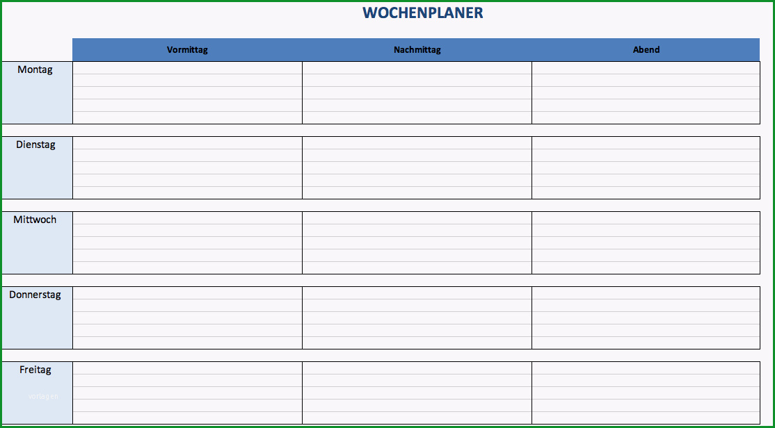 Excel Terminplaner in wenigen Minuten erstellen