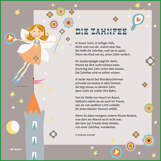 das gedicht von der zahnfee