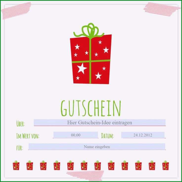 gutschein vorlage sehr beliebt