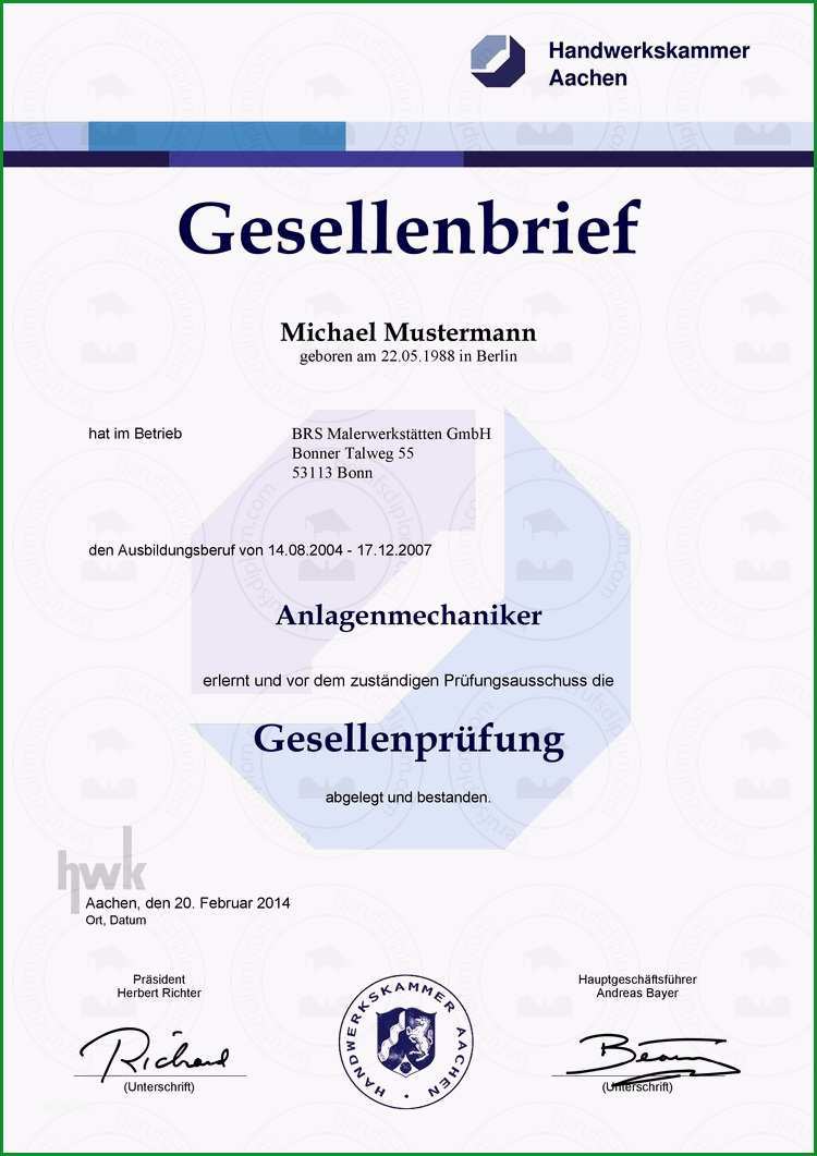 gesellenbrief 12 kaufen